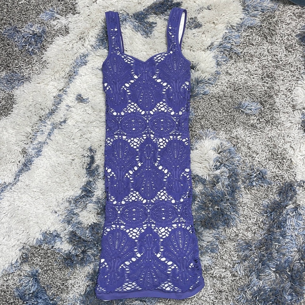 Free People Intimately Purple Bodycon Medallion Dress